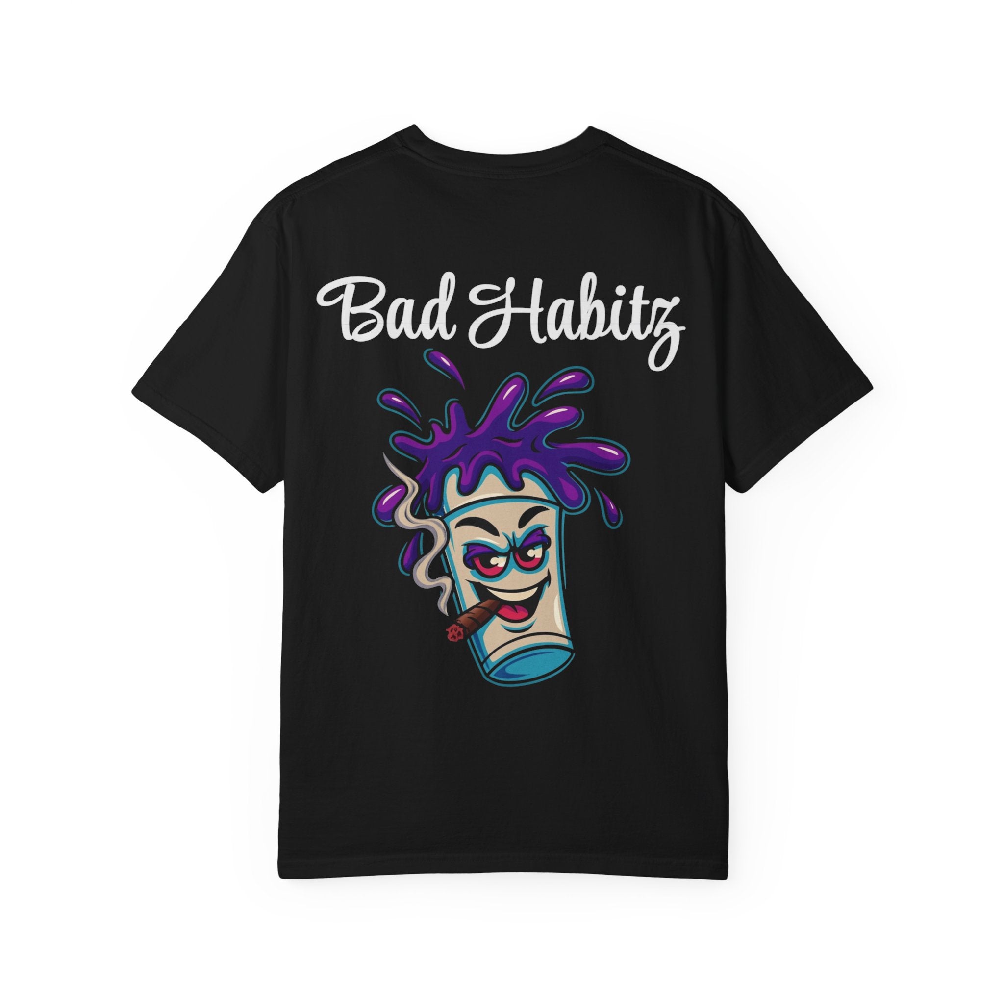 Bad Habits T-shirt - Image on Back