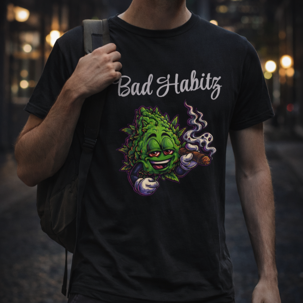 Bad Habits T-shirt - Image on Front